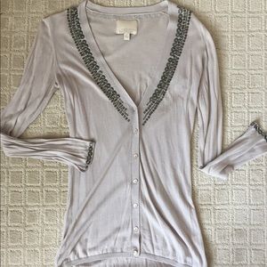 Banana Republic Silver Cardigan